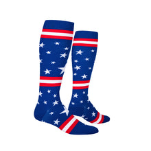 Load image into Gallery viewer, Stars and Stripes Compression Socks