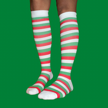 Load image into Gallery viewer, Sale- Jolly Holiday Christmas Compression Socks