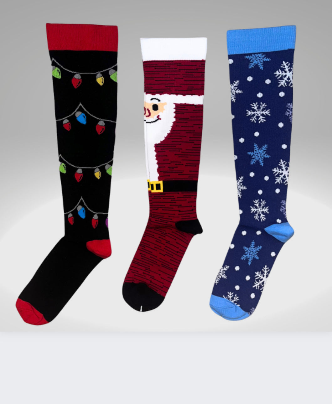 Santa Holiday Compression Sock Bundle