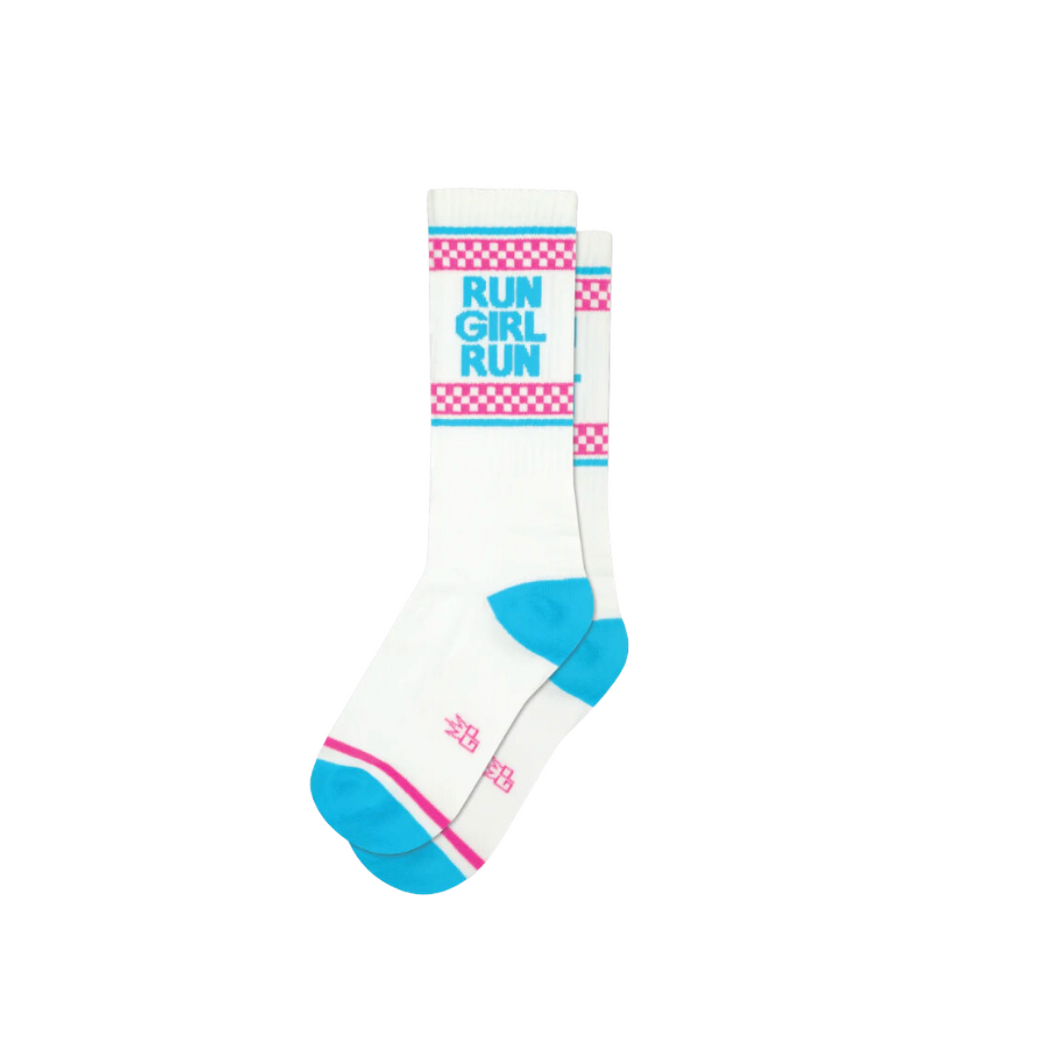 Run Girl Run Crew Socks