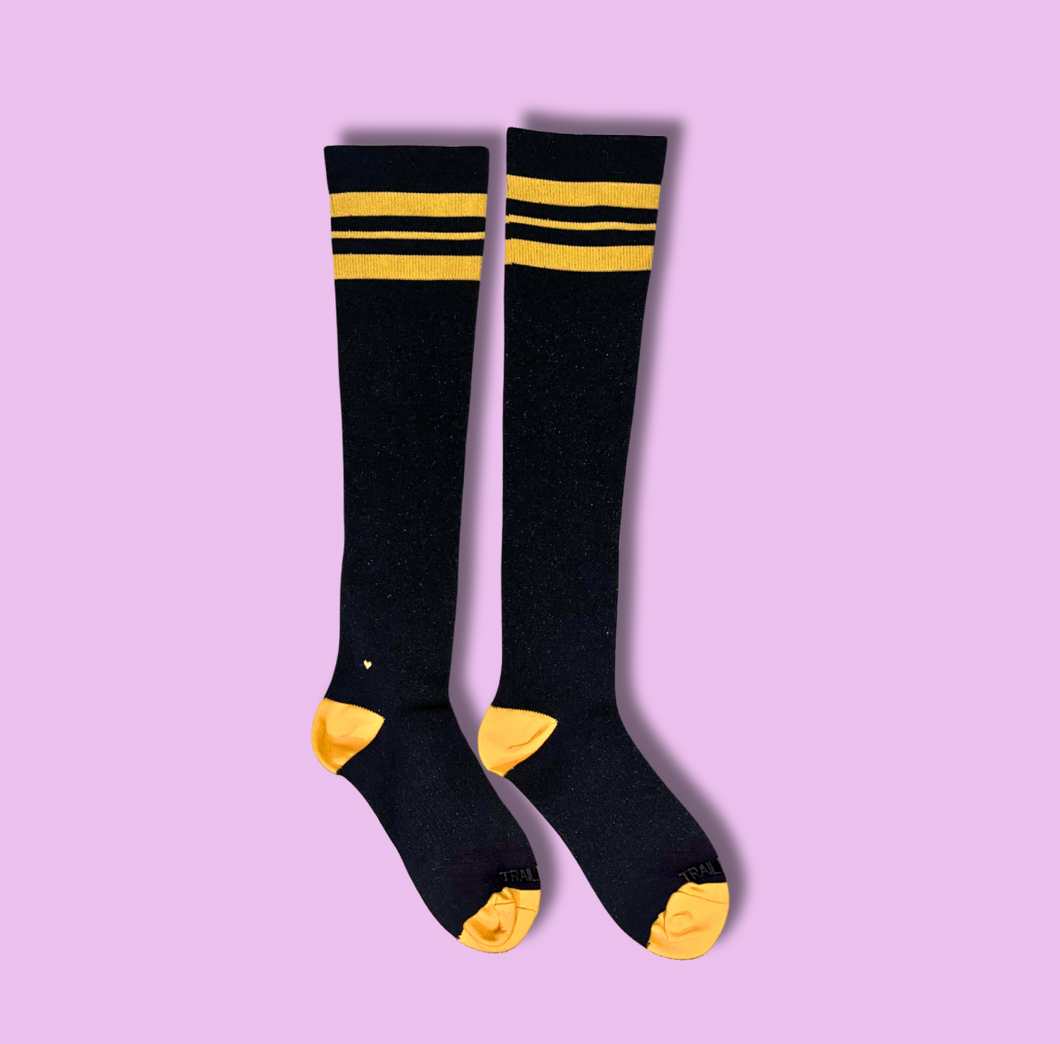 Black and Gold Compression Socks “Distinguished”