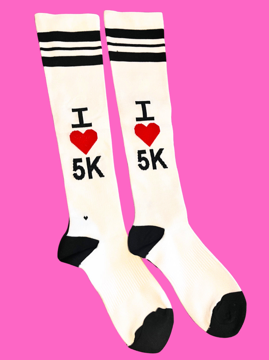I Love 5K Compression Socks
