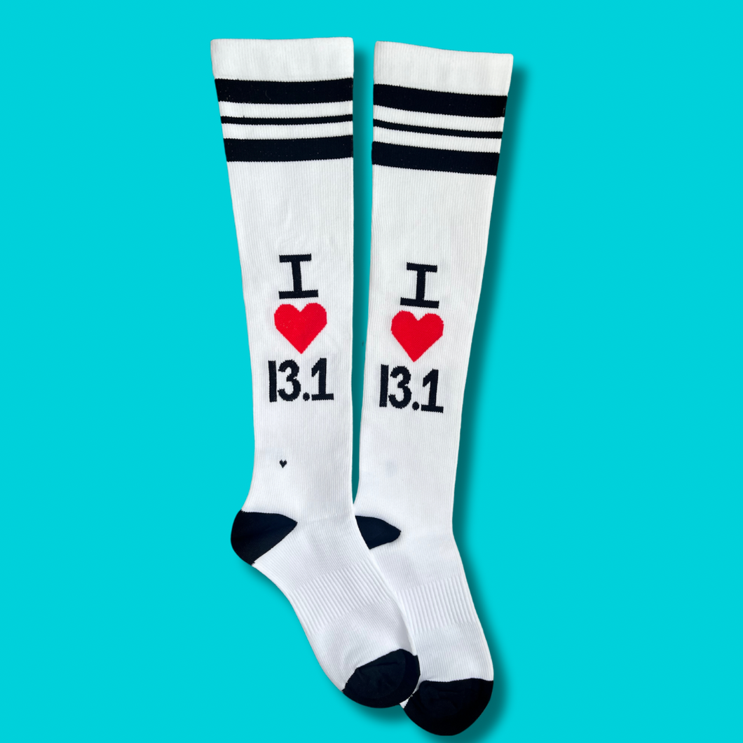 I Love 13.1 Compression Socks