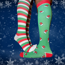 Load image into Gallery viewer, Jolly Holiday Christmas Compression Socks
