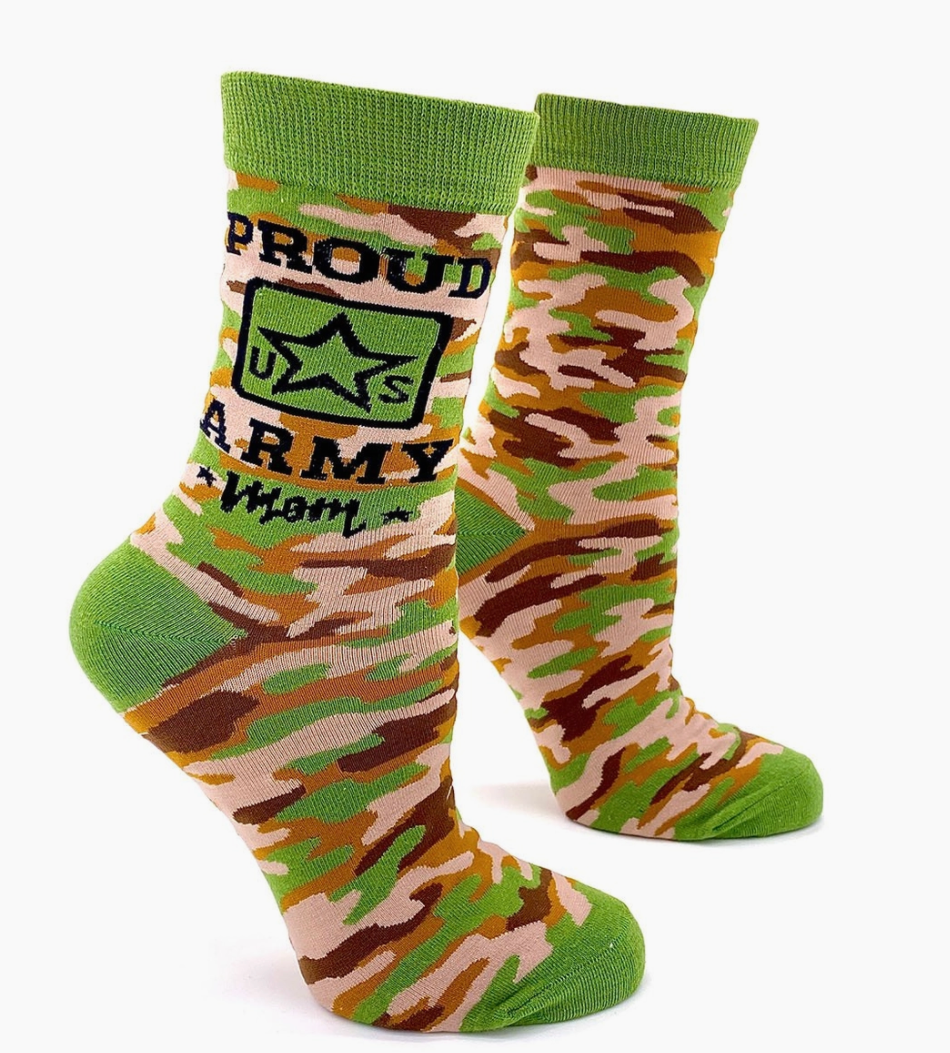 Proud US ARMY Mom Women's Crew Socks